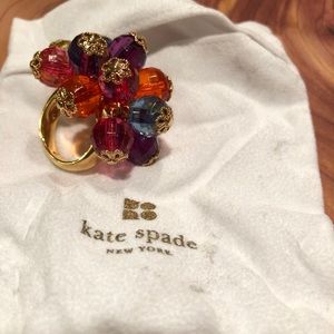 Jewel Tone Bead Kate Spade Ring